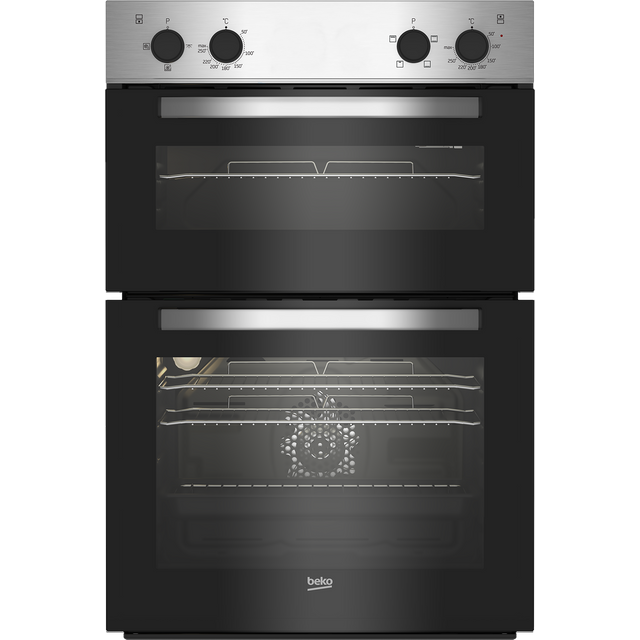 Beko BBRDF21000X Built In Electric Double Oven - Stainless Steel - A/A Rated 